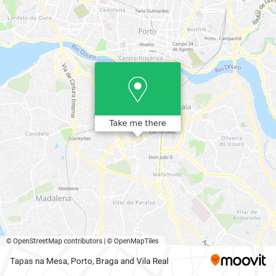 Tapas na Mesa map