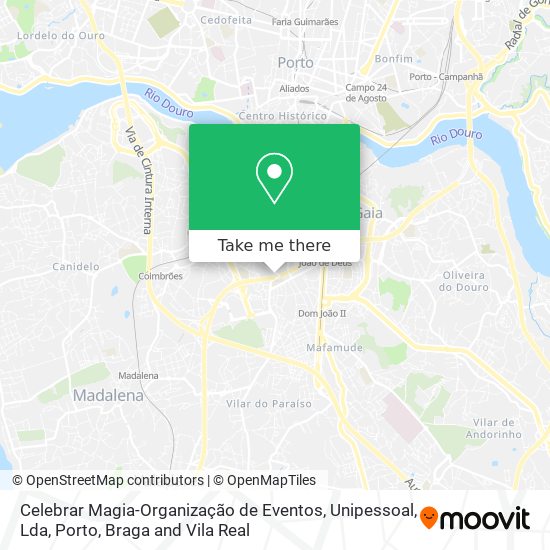 Celebrar Magia-Organização de Eventos, Unipessoal, Lda mapa