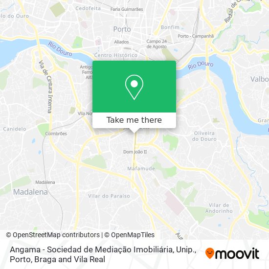 Angama - Sociedad de Mediação Imobiliária, Unip. mapa