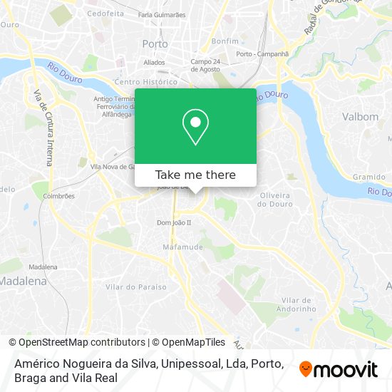 Américo Nogueira da Silva, Unipessoal, Lda map