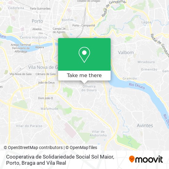 Cooperativa de Solidariedade Social Sol Maior map