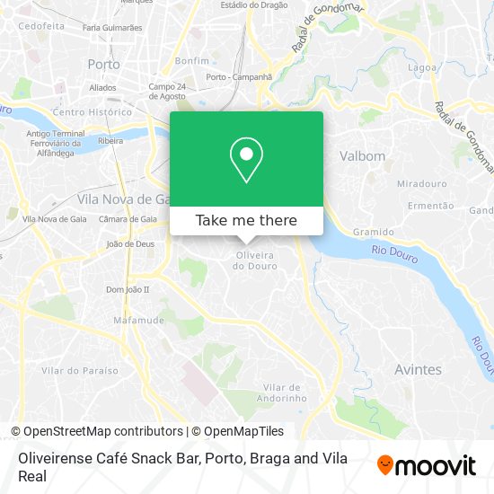 Oliveirense Café Snack Bar map