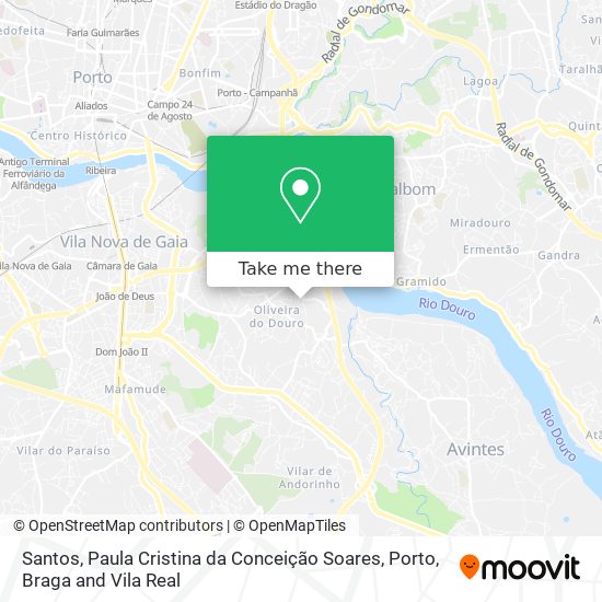 Santos, Paula Cristina da Conceição Soares mapa