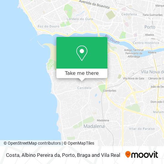 Costa, Albino Pereira da map