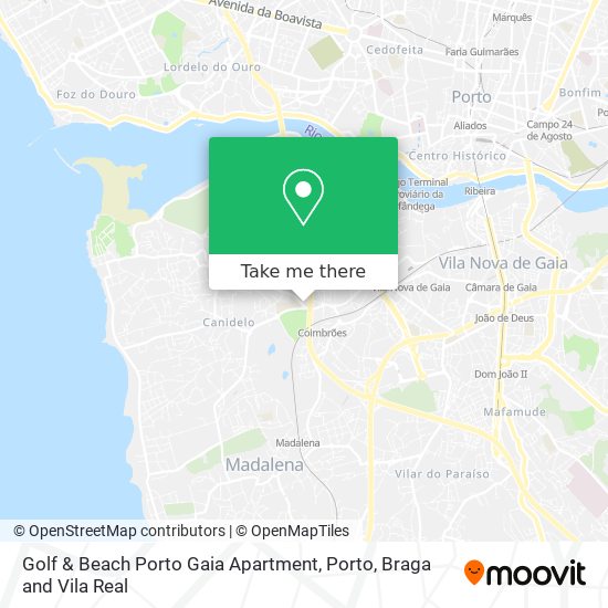 Golf & Beach Porto Gaia Apartment mapa