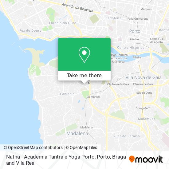 Natha - Academia Tantra e Yoga Porto map