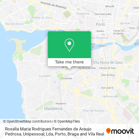 Rosalia Maria Rodrigues Fernandes de Araujo Pedrosa, Unipessoal, Lda mapa