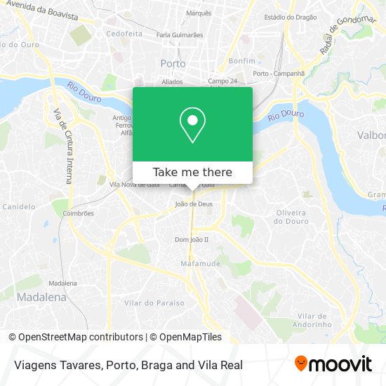 Viagens Tavares map