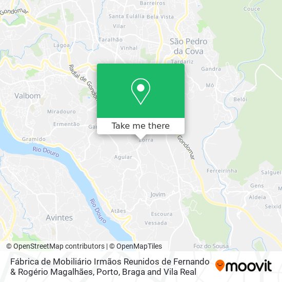 Fábrica de Mobiliário Irmãos Reunidos de Fernando & Rogério Magalhães mapa