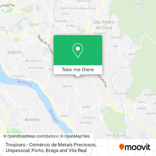 Troqouro - Comércio de Metais Preciosos, Unipessoal mapa