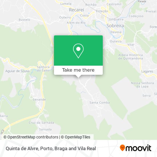 Quinta de Alvre map