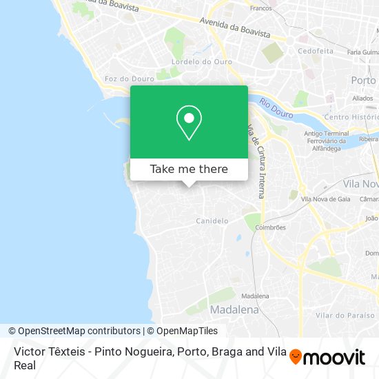 Victor Têxteis - Pinto Nogueira mapa