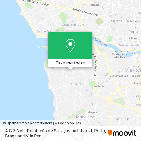 A G 3 Net - Prestação de Serviços na Internet mapa