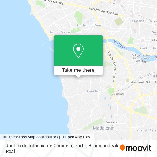 Jardim de Infância de Canidelo map