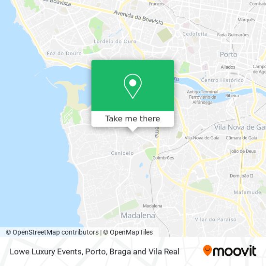 Lowe Luxury Events map