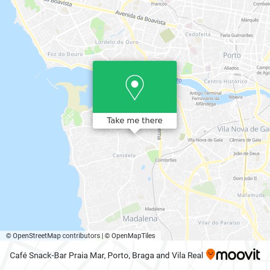 Café Snack-Bar Praia Mar map