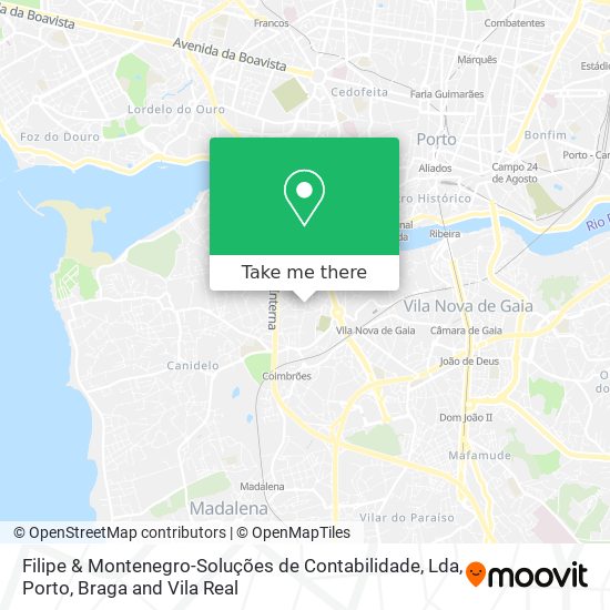Filipe & Montenegro-Soluções de Contabilidade, Lda mapa