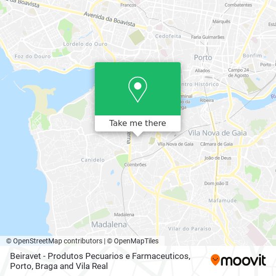 Beiravet - Produtos Pecuarios e Farmaceuticos map