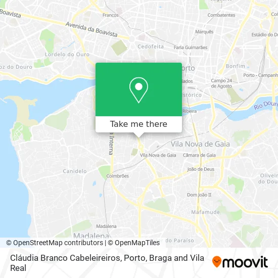 Cláudia Branco Cabeleireiros map