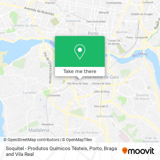 Soquitel - Produtos Químicos Têxteis map