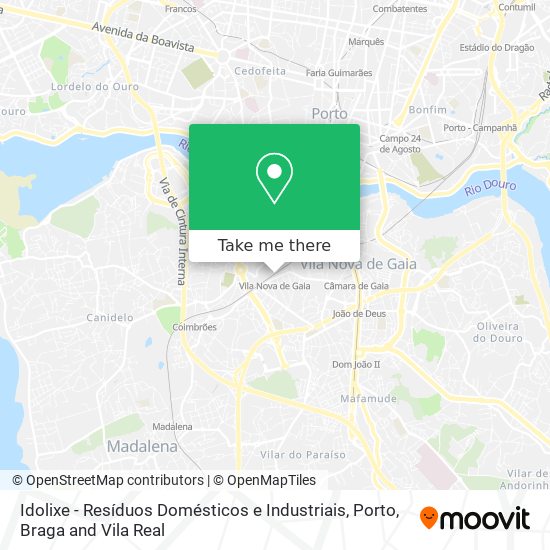 Idolixe - Resíduos Domésticos e Industriais map