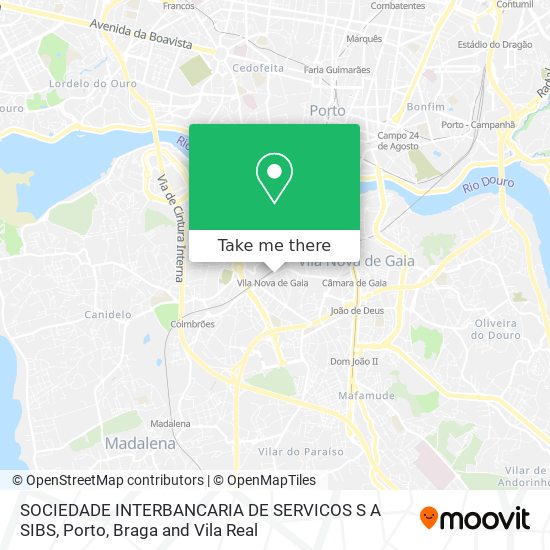 SOCIEDADE INTERBANCARIA DE SERVICOS S A SIBS map