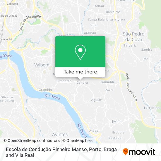 Escola de Condução Pinheiro Manso mapa