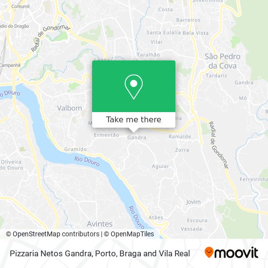 Pizzaria Netos Gandra map