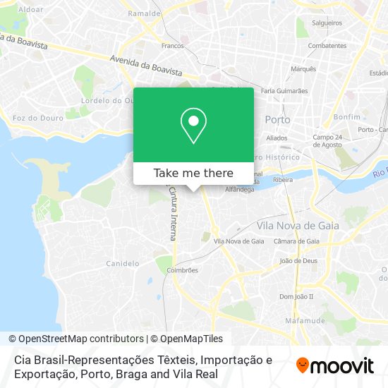 Cia Brasil-Representações Têxteis, Importação e Exportação map