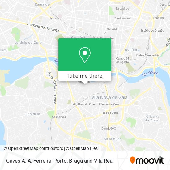 Caves A. A. Ferreira mapa