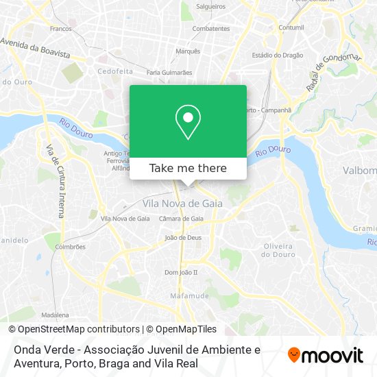 Onda Verde - Associação Juvenil de Ambiente e Aventura map