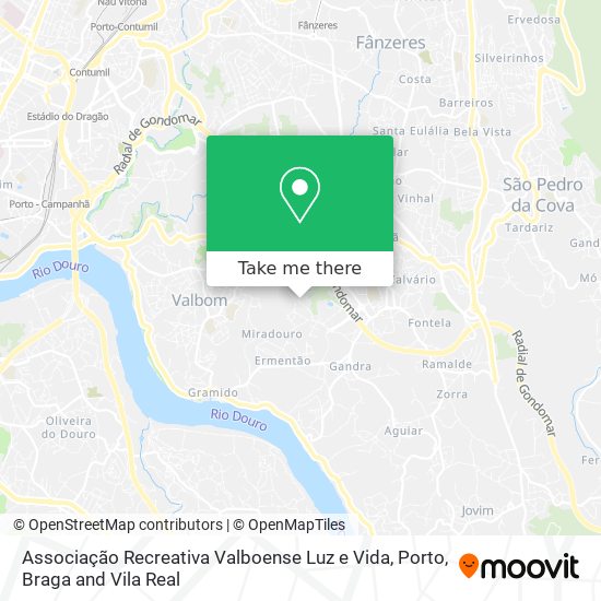 Associação Recreativa Valboense Luz e Vida map