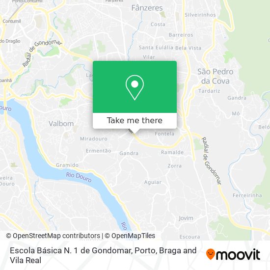 Escola Básica N. 1 de Gondomar map