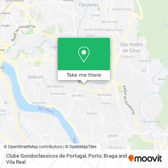 Clube Gondoclássicos de Portugal map