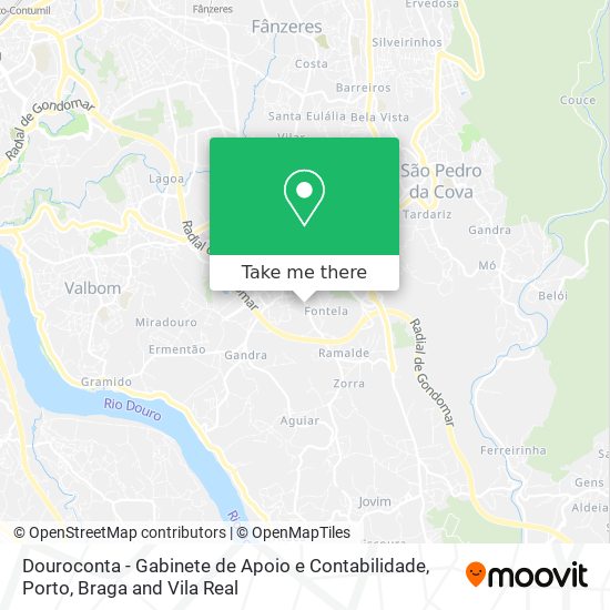 Douroconta - Gabinete de Apoio e Contabilidade map