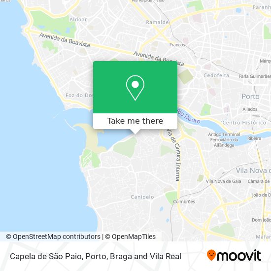 Capela de São Paio mapa