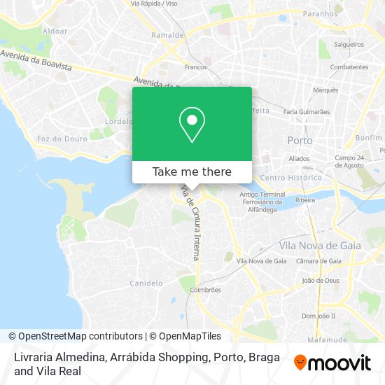 Livraria Almedina, Arrábida Shopping map