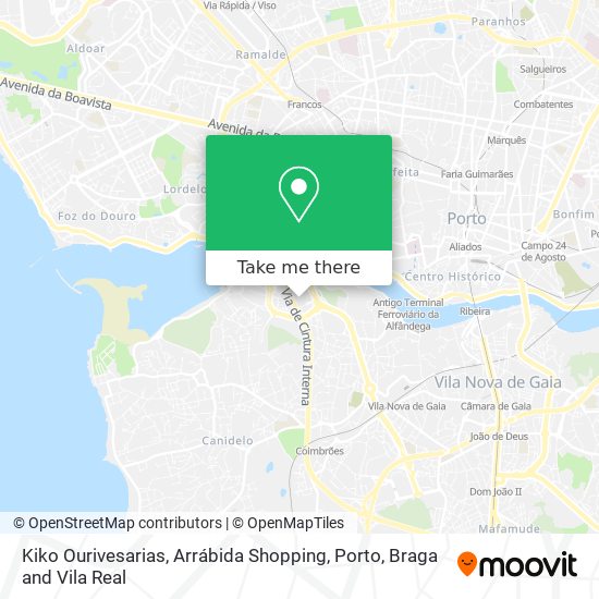 Kiko Ourivesarias, Arrábida Shopping map