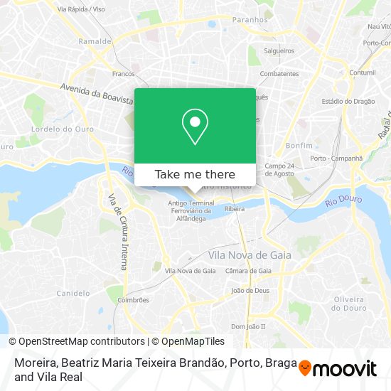 Moreira, Beatriz Maria Teixeira Brandão map