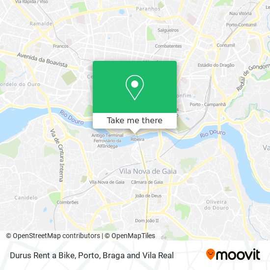 Durus Rent a Bike map