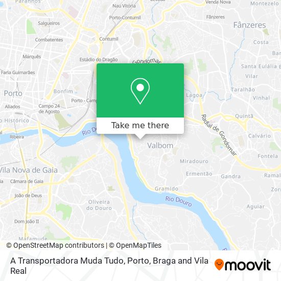 A Transportadora Muda Tudo mapa