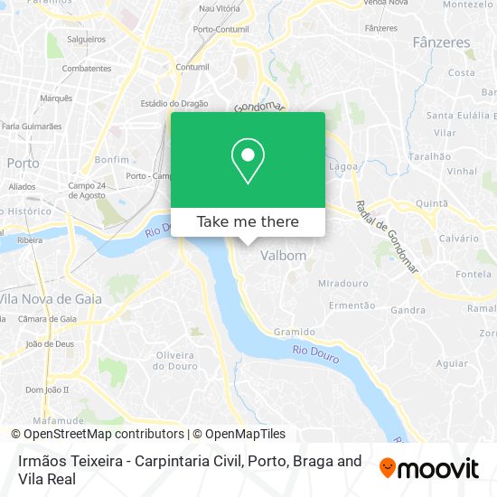 Irmãos Teixeira - Carpintaria Civil map