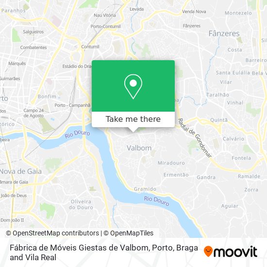 Fábrica de Móveis Giestas de Valbom map