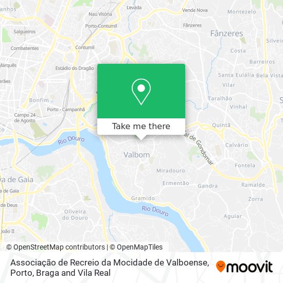 Associação de Recreio da Mocidade de Valboense map