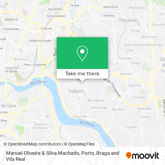 Manuel Oliveira & Silva Machado map