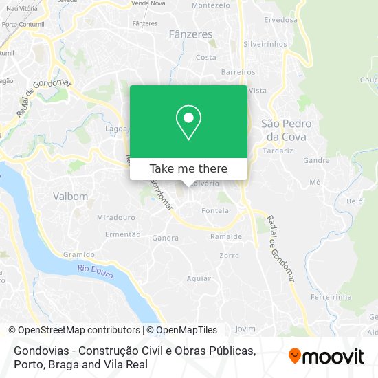 Gondovias - Construção Civil e Obras Públicas map