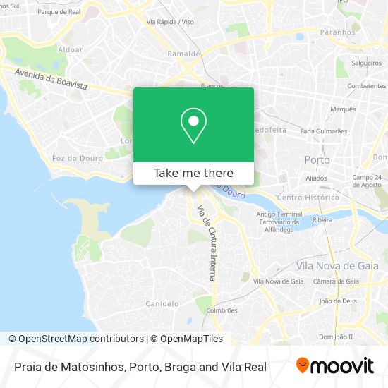 Praia de Matosinhos map