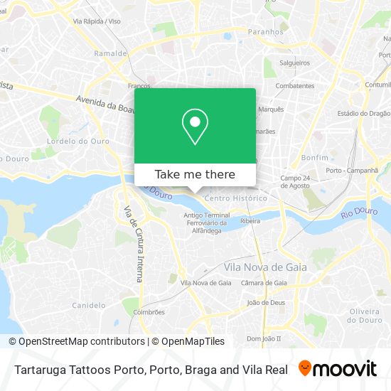 Tartaruga Tattoos Porto map