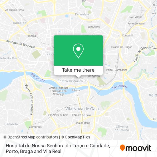 Hospital de Nossa Senhora do Terço e Caridade map