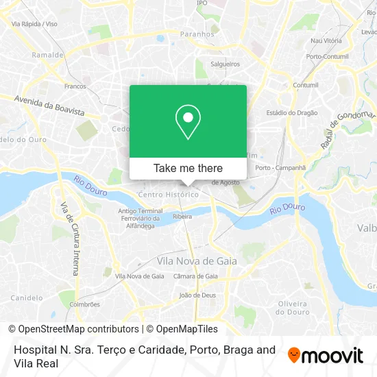 Hospital N. Sra. Terço e Caridade map